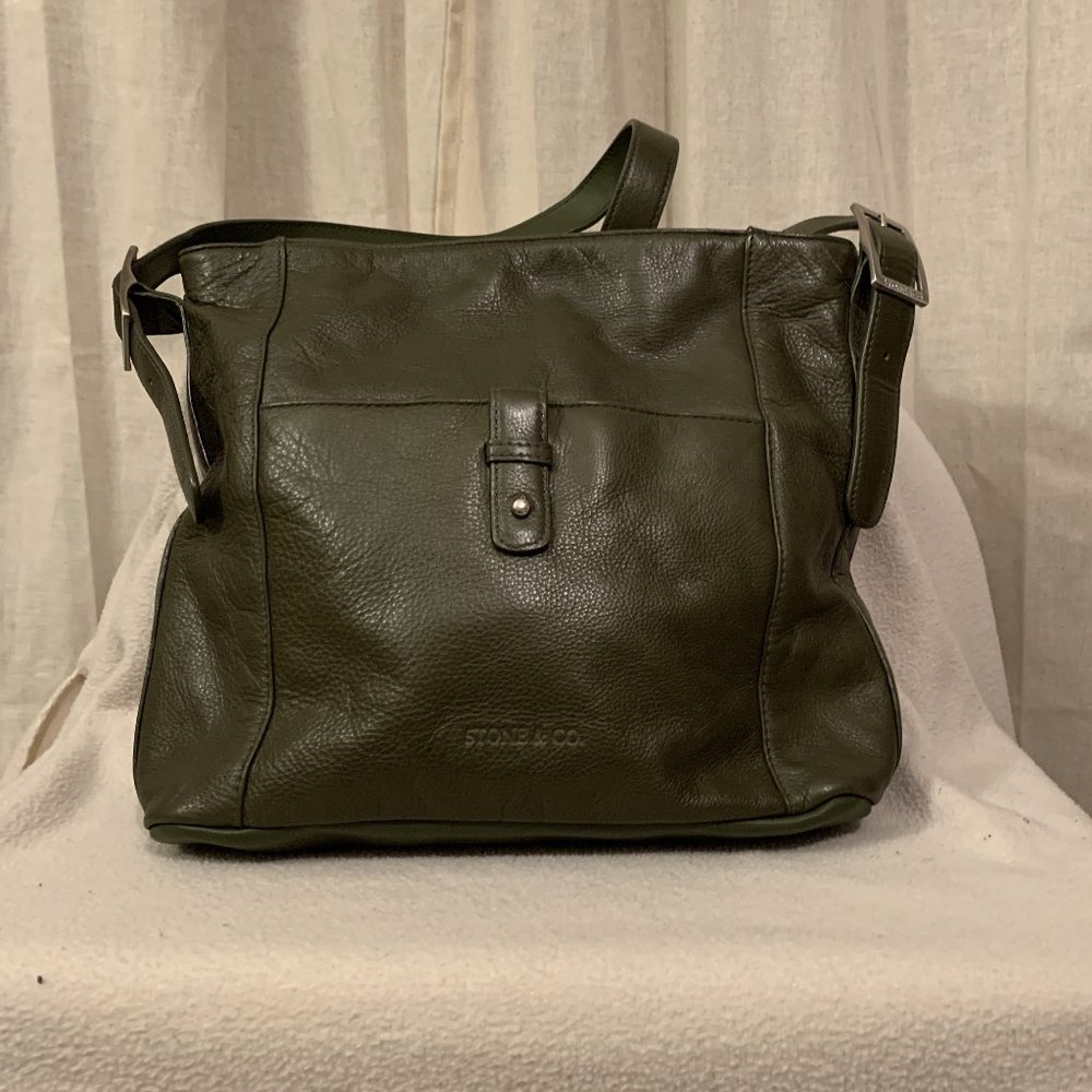 Green Stone & Company Crossbody Sack Purse